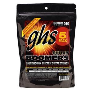 GHS Corporation / GBM5PACK/Комплект из 5 пачек cтрун для электрогитары; ник.сталь; (11-15-18-26-36-50); Boomers/GHS