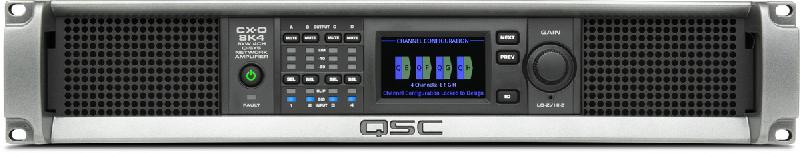 CX-Q 8K4 / 4-канальный усилитель 4 х 2000Вт Q-SYS, Lo-Z, 70В, 100В, FlexAmp™, входы Mic/line / QSC