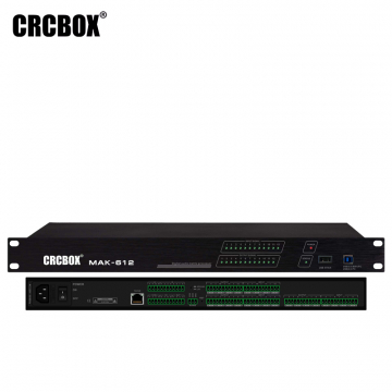 CRCBOX / MAK-612 / Аудио процессор 12 входов 12 выходов (euroblock),  встроенный USB плеер MP3, AEC