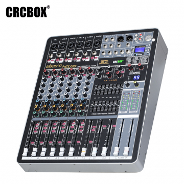 CRCBOX / FX-6 PRO / Аналоговый микшер, 6 входов, 2 стерео выхода, 2 группы, 2 шины, 1 FX