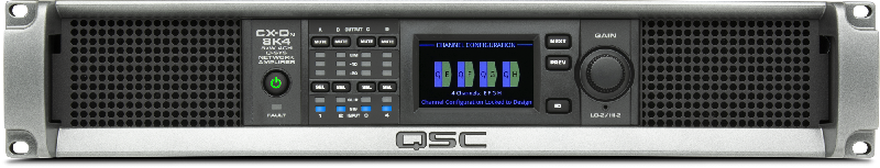 CX-Qn 8K8 / 8-канальный усилитель 8 х 1000Вт Q-SYS, Lo-Z, 70В, 100В, FlexAmp™ / QSC