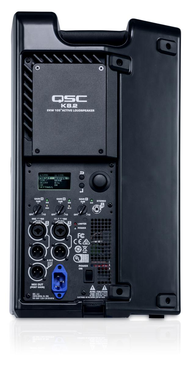 QSC / K8.2 / Активная акустическая система 8&quot; + 1.4&quot;, 2000Вт, 128дБ, покрытие 105 градусов, 12.2кг