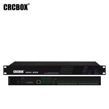 CRCBOX / MAK-608 / Аудио процессор 8 входов 8 выходов (euroblock), встроенный USB плеер MP3, AEC