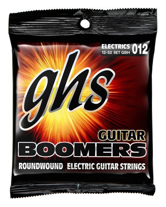GBH/Струны для электрогитары; никелир.сталь; кругл.обмотка; (12-52); Boomers/GHS