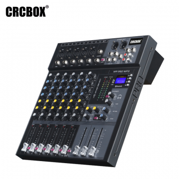 CRCBOX / MR-960 / Аналоговый микшер, 6 входов, 3-полосный эквалайзер, Bluetooth