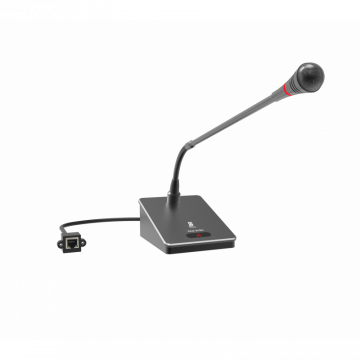 NAJA DY201 / Конденсаторный микрофон "Гуссиная шея" на подставке с DANTE интерфейсом / S-TRACK