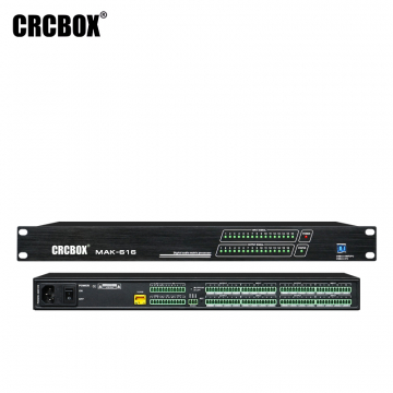 CRCBOX / MAK-616 / Аудио процессор 16 входов 16 выходов (euroblock), встроенный USB плеер MP3, AEC