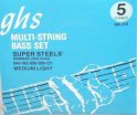 GHS Corporation / 5ML-STB/Струны для бас гитары; нержавеющая сталь; круглая обмотка; (44-63-80-98-121)/GHS
